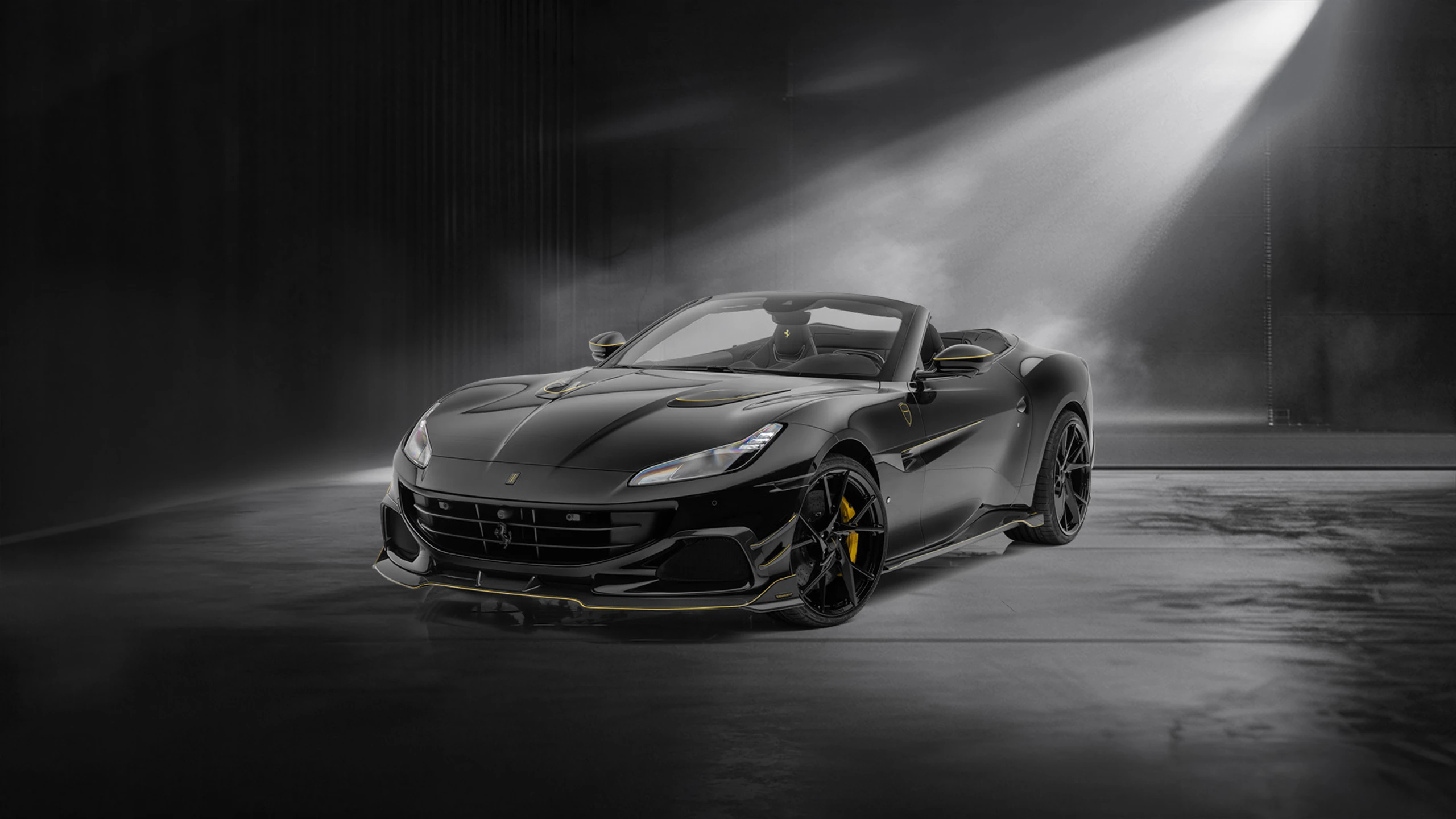 White Ferrari in studio